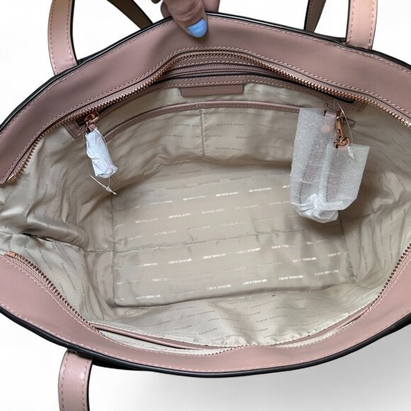 Michael Kors Whitney Large Leather Tote Bag - Light Pink/Rose Gold NWT - Picture 8 of 16